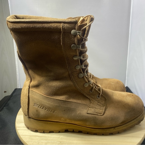 Belleville ICWT Mens Size 11 W Combat Boots Tan Leather Goretex Vibram Sole main image 5